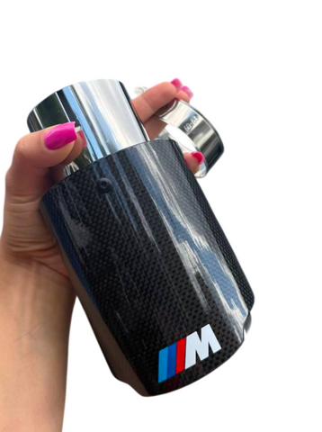 Насадка на выхлоп BMW M одинарная, глянцевая (60&ndash;63 мм, 89 мм) 2773 фото