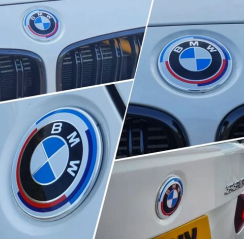 Емблема БМВ 82 мм Значок Ф30 BMW F30 M PERFORMANCE Ювілейний значок на 50 років 1630 фото