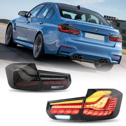 Задні ліхтарі BMW F30 F35 F80 в стилі M4 GTS Smoked Темні 880 фото