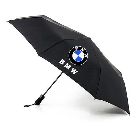 Зонт BMW полный автомат Черный с белым логотипом БМВ 1972 фото