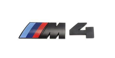 Шильдик логотип эмблема BMW M4 чёрный 1981 фото