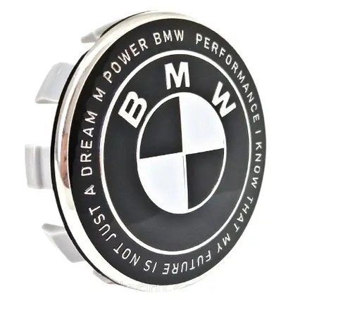 Колпачки в диски BMW, Black-White, заглушки в колеса 68 мм 1954 фото
