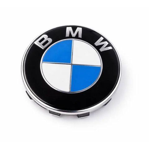 Ковпачок (заглушка) для литих дисків BMW 56 мм, біло-синій 2341 фото