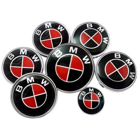 Колпачки в диски BMW, Red, заглушки в колеса 68 мм 1949 фото