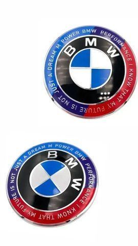 Комплект значків на капот і багажник BMW M Performance, E-series, 82 мм / 74 мм, &laquo;50th Anniversary&raquo; 1965 фото