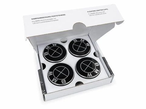 Фіксовані ковпачки на диски заглушки бмв BMW 56 мм, OEM 24555268 6861092 6850834 6857149, Чорні 2759 фото