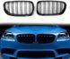 Решітки радіатору BMW F10 F11 F18 Двореберні Чорний Глянець 196 фото 1