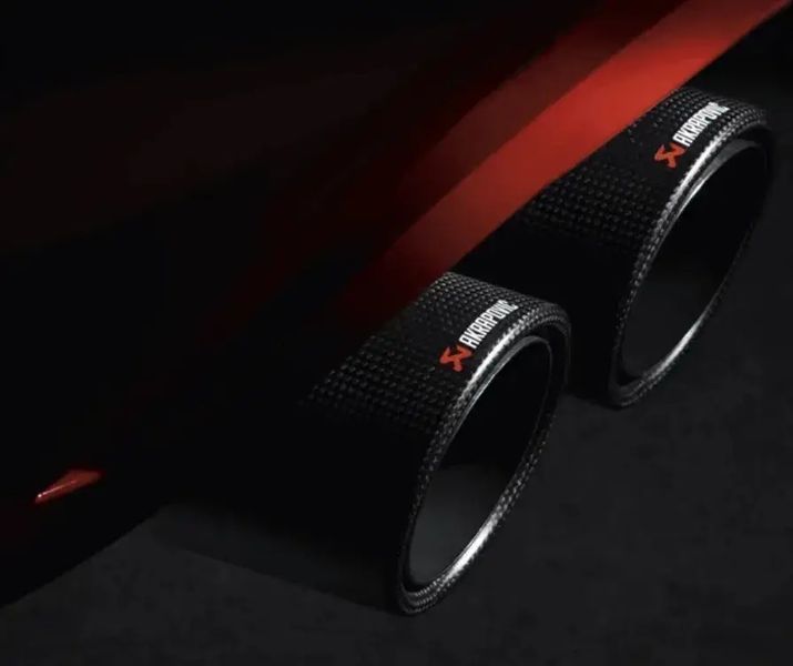 Насадка глушника Akrapovic 64-67мм 89 мм (глянець) Акрапович 1890 фото